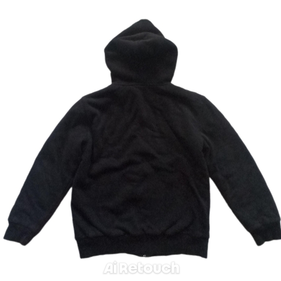 Timberland Boy's, Approx. Size Medium, Zip Up, Shepra Lined Hoodie, Black - Picture 2 of 11